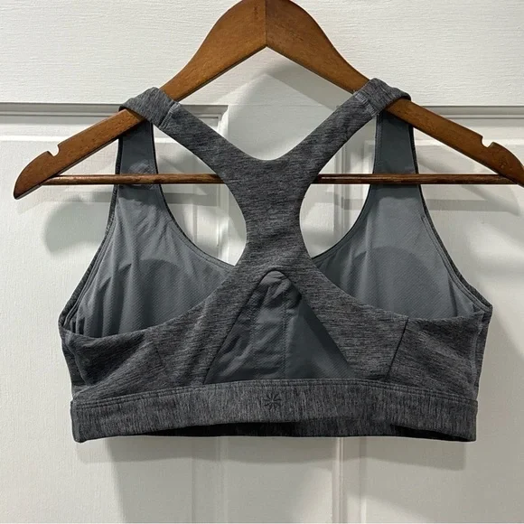 Athleta Women’s Ultimate Sports Bra Size Large A-C Cup Heathered Gray NWOT - Picture 4 of 7